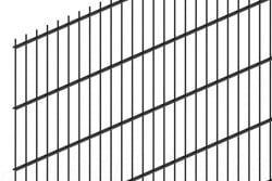 Hillfence metalen staafmat - diepzwart (RAL 9005) - 250 x 103 cm (b x h)