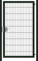 Hillfence metalen enkele poort, Premium-line - 100 x 180 cm (b x h) - zwart