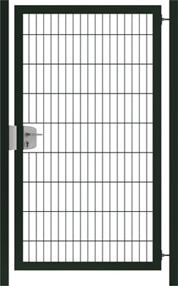 Hillfence metalen enkele poort, Premium-line - 100 x 180 cm (b x h) - zwart