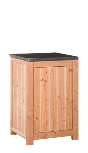 Hillhout tuinkast/buitenkeuken, afm.   62 x 56 cm, hoogte 90 cm, douglas , op=op