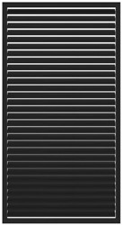 Shutterscherm, afm. 120 x 224 cm - zwart gespoten vuren
