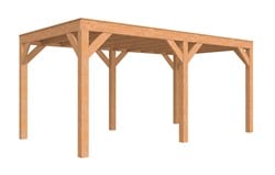 Douglasvision buitenverblijf Modern 500 x 300 cm, onbehandeld (blank) douglas