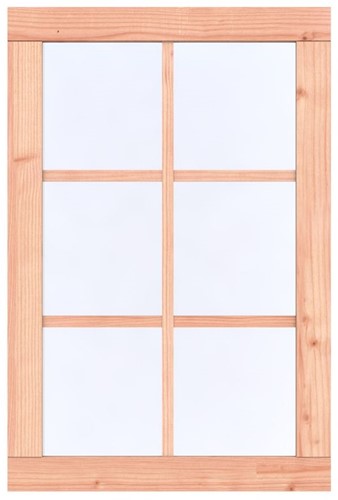 Raam Prestige, 1-ruits/6 ruits - Vuren onbehandeld - vast raam, afm. 84,4 x 126,2 cm-2