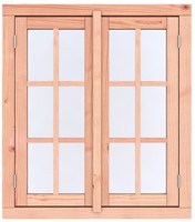 Raam Prestige, afm. 112 x 126,2 cm, 1-ruits/6-ruits - Vuren onbehandeld - beweegbaar - dubbel draairaam-2