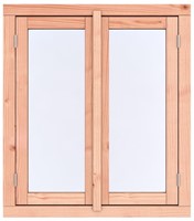 Raam Prestige, afm. 112 x 126,2 cm, 1-ruits/6-ruits - Vuren onbehandeld - beweegbaar - dubbel draairaam