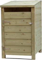 Containerkast enkel, afm. 79,5 x 91 cm, hoogte 129 cm, geimpregneerd noord-europees vuren