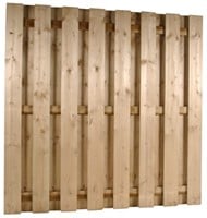 Hout beton schutting | 110 cm hoog | 10x10 | per 1,9 m-3