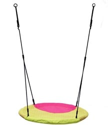 Nestschommel Winkoh magenta/limoengroen, diam. 100 cm