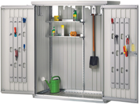 Biohort metalen tuinkast - afm. 155 x 83 cm - hoogte: 182 cm - zilver metallic-3