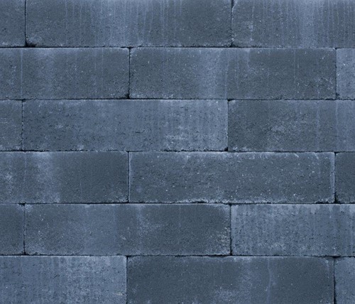 Wallblock Antraciet - 15 x 15 x 60 cm - old (tumbled)