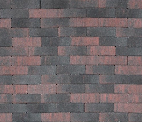 Klinker Tremico Rood-zwart - per m2 - 20 x 6,7 x 6 cm
