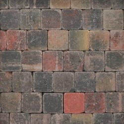Klinker Tambour Bont - per m2 - 10 x 10 x 6 cm