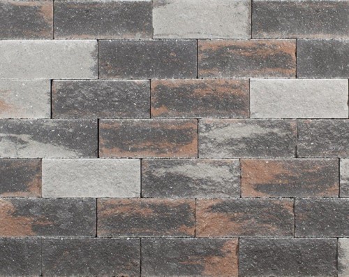 Wallblock Texels Bont - 12 x 12 x 30 cm - split