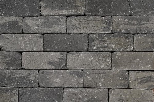 Wallblock Zeeuws bont - 12 x 12 x 30 cm - tumbled