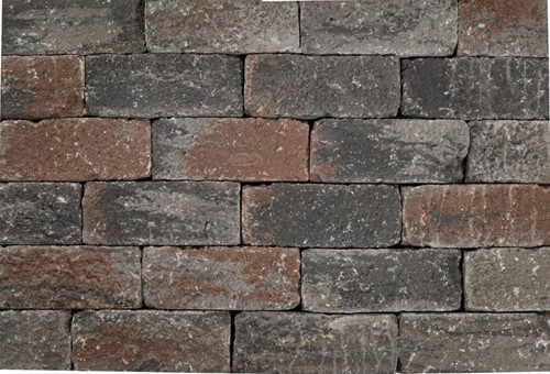 Wallblock Texels Bont - 12 x 12 x 30 cm - tumbled