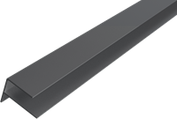 Alu F-profiel voor WEO35-60 - Dark Grey (RAL7022) - 300 cm