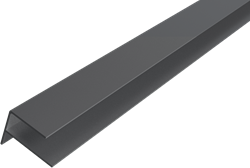 Alu F-profiel voor WEO35-60 - Dark Grey (RAL7022) - 300 cm