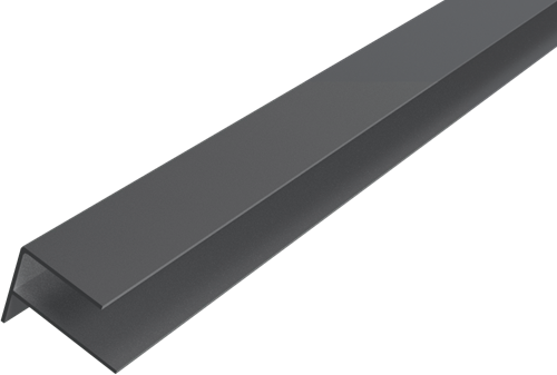 Alu F-profiel voor WEO35-60 - Dark Grey (RAL7022) - 300 cm
