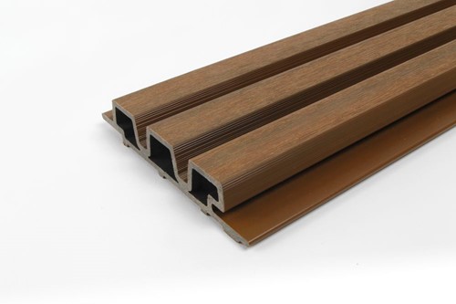 WEO 35 Gevelbekleding composiet - Teak, wb 140 mm, brandklasse E - 290 cm-2