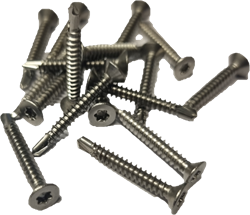 RVS schroeven 4,2x32 mm Torx 200 stuks ongekleurd + bit
