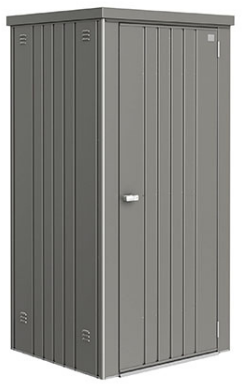Biohort metalen tuinkast - afm. 93 x 83 cm - hoogte: 182 cm - kwartgrijs metallic