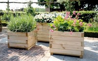 Woodvision houten bloembak, afm.  82 x 34 x 25 cm, geimpregneerd vuren, op=op-2