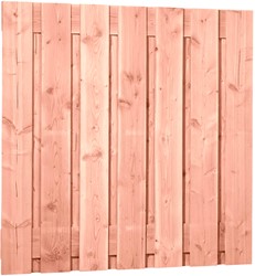 Douglas tuinscherm, afm 180 x 180 cm, 15-planks, onbehandeld