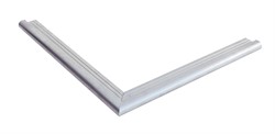 Daktrim met ronde kraal voor tuinhuis/overkapping plat dak tot afmeting 505 x 350 cm, aluminium