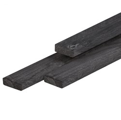 Geïmpregneerde panlat zwart - afm. 2,1 x  4,5 cm - lengte 300 cm