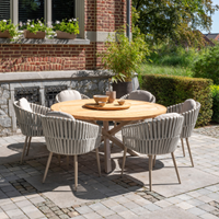 4SO Taste Eva dining set met Prado tafel - Latte - diam. 160 cm-3