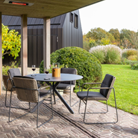 4SO Taste Parma dining set met Locarno tafel - diam. 130 cm-2
