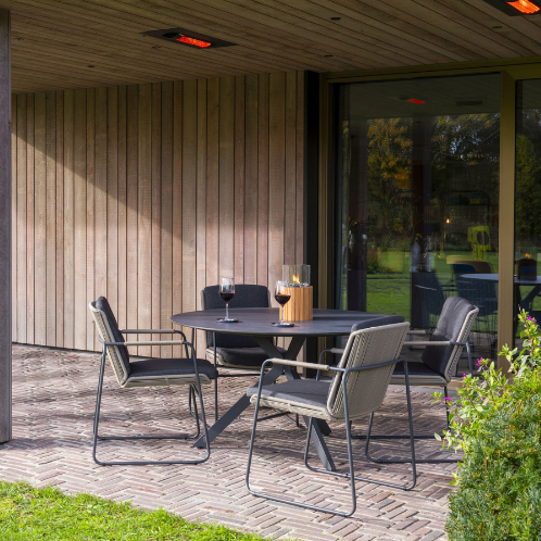 4SO Taste Parma dining set met Locarno tafel - diam. 130 cm-3