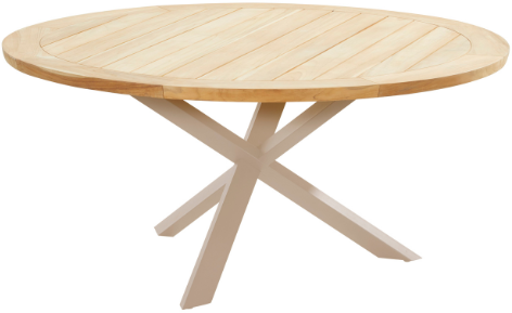 4SO Prado tafel - latte - diam. 160 cm