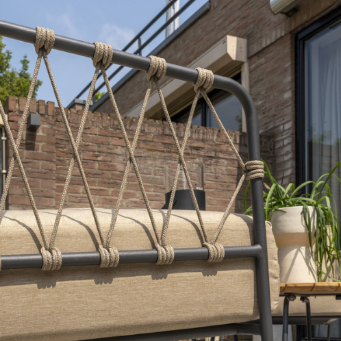 4SO Taste Prego hoek loungeset taupe met koffietafel Verdi, showmodel-2