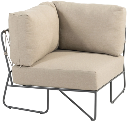 4SO Taste Prego hoek loungeset taupe met koffietafel Verdi, showmodel-3