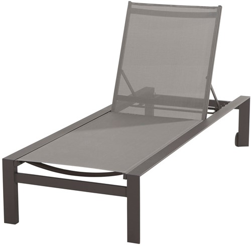 4 Seasons Outdoor Tropic ligbed met wielen, antraciet, set van 2 showmodellen