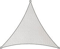 Livin'outdoor schaduwdoek Iseo, driehoek, afm. 5 x 5 m - wit