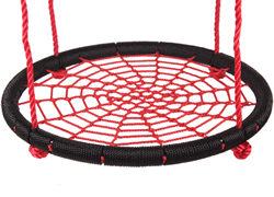 Nestschommel diam. 95 cm, zwart/rood