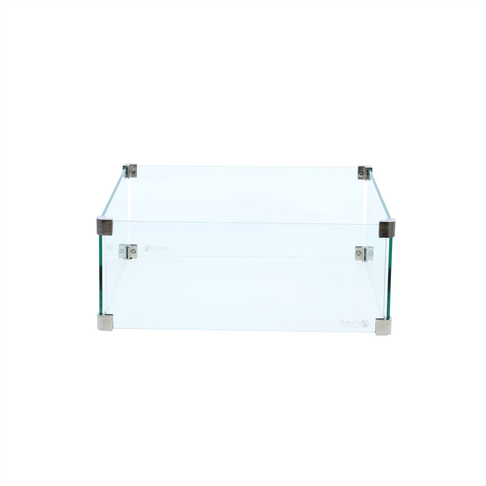 Cosi vuurtafels en gaslantaarns Cosi glasset vierkant L, afm. 50 x 50 x 21 cm