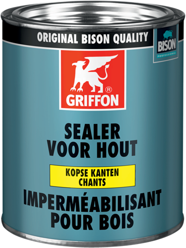 Sealer voor hout, geschikt voor kopse kanten, blik 750 ml, wit
