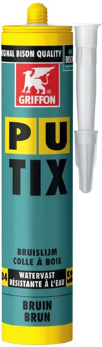 PU-Tix bruin, houtlijm, koker 340 gram