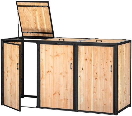 Containerberging Tresco,  voor 3 containers, afm. 210 x 80 x 118 cm, douglas 