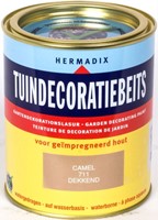 Hermadix tuindecoratiebeits, dekkend, nr. 711 camel, blik 0,75 liter
