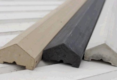 Afdekkap met dakje, 180 cm, antraciet beton