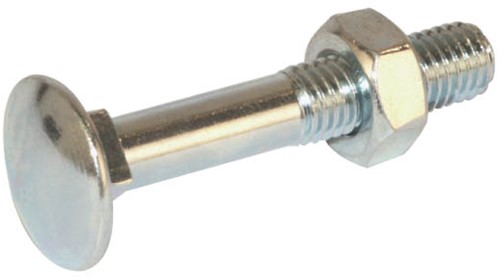 slotbout + moer M 8 x 130 mm
