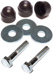 Bevestigingsset voor hout/betonschutting 12x12-systeem