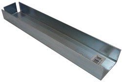 U-profiel voor muuraansluiting hout/betonschutting 10x10 beton verzinkt