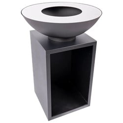 Redfire barbecue Onyx Classic met houtopslag, gepoedercoat metaal, zwart, op=op