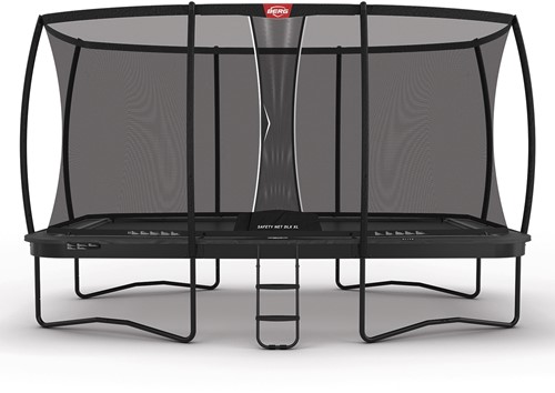 BERG regular trampoline Ultim Elite, afm. 500 x 300 cm. -grijs - veiligheidsnet DLX XL