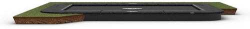 BERG Sports flatground trampoline Ultim Champion, 330 x 220 cm, zonder veiligheidsnet - zwart, op=op